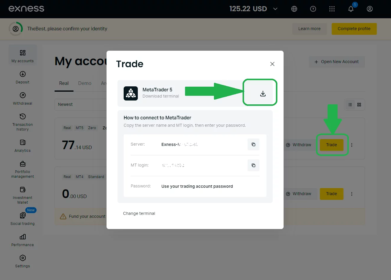 exness 下載並安裝應用程式至電腦-步驟 2-1