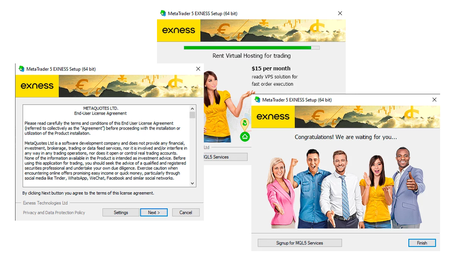 exness 下載並安裝應用程式至電腦步驟 4-1