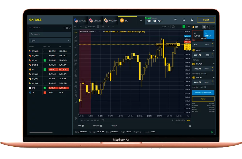 exness-示範帳戶-在電腦上