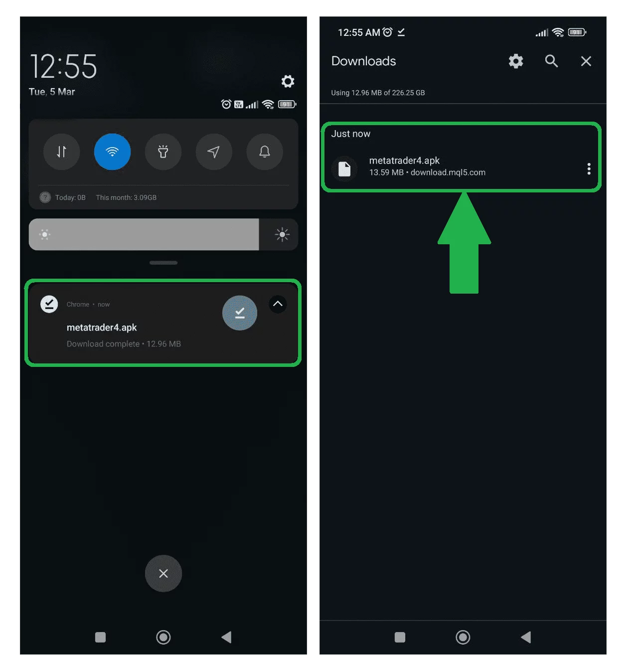 exness 下載並安裝 mt4 在移動裝置 2