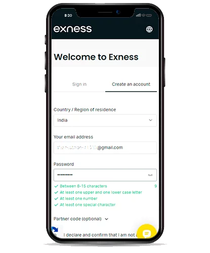 exness 註冊-從移動端 iOS