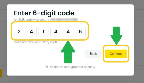 exness 登入兩階段短信認證