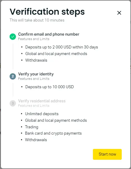 exness-核實步驟資訊