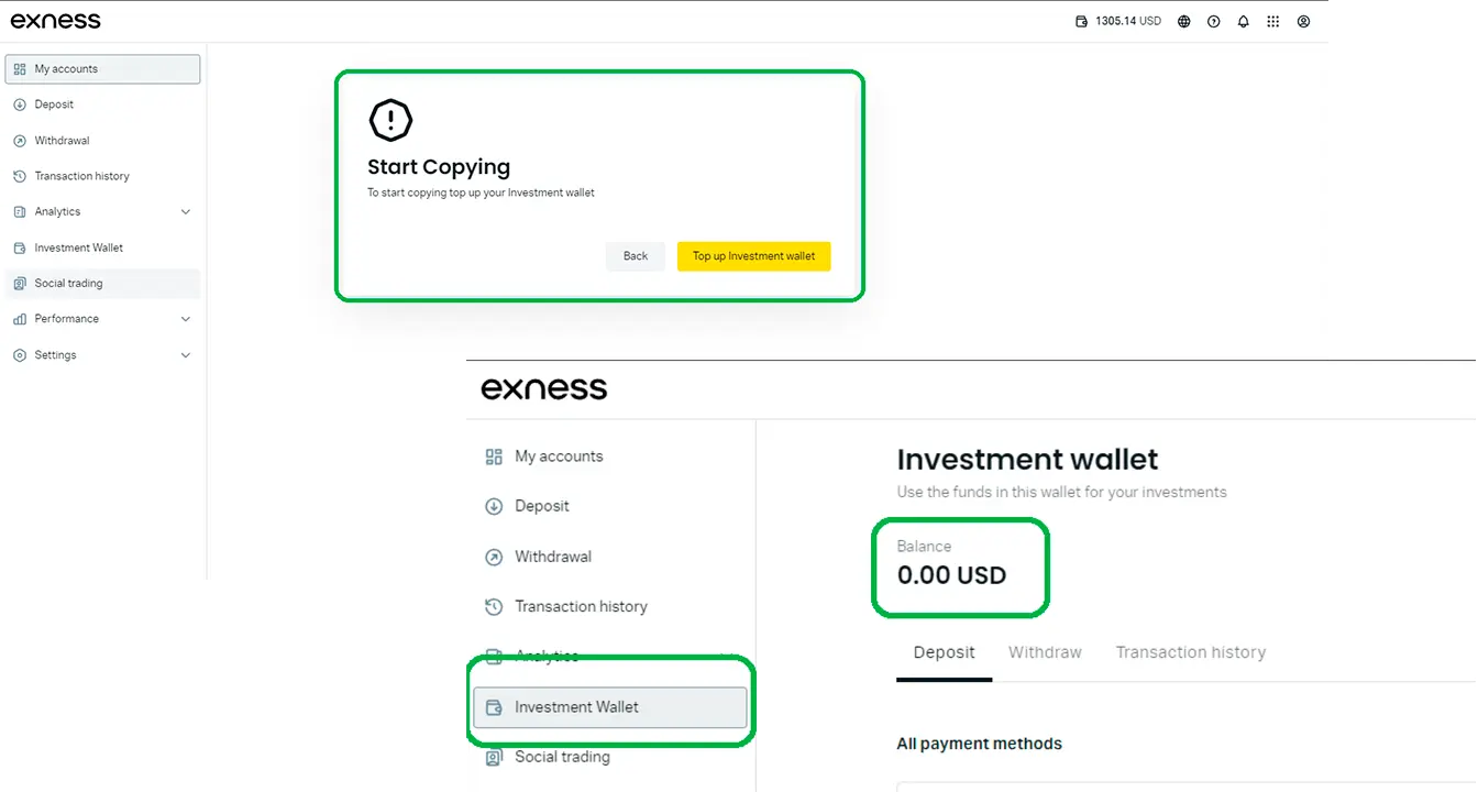 複製 exness 社會交易策略需要基金投資帳戶