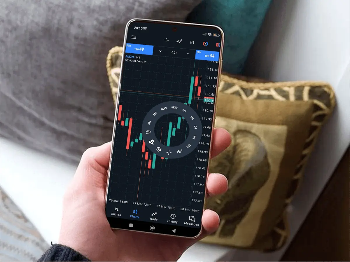 exness-mt5 移動端應用-在手機裡