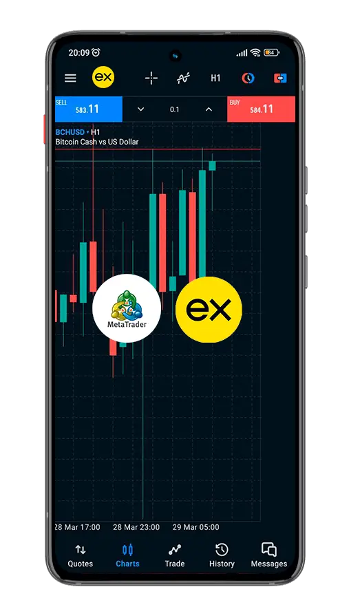 Exness metatrader5 移動端應用