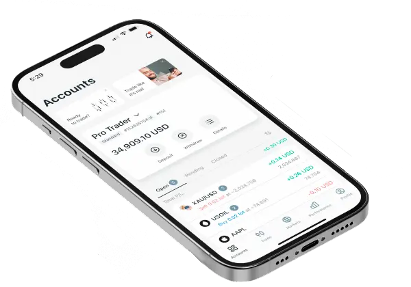 Exness 社群複製交易在移動應用程式上
