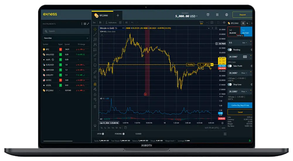 exness 交易平台-標準帳戶