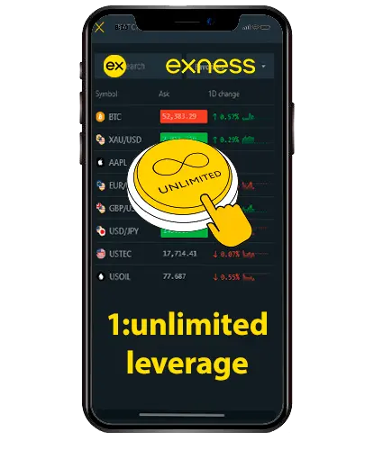 Exness 手機無限杠杆